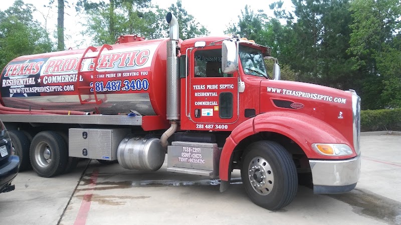 Professional septic tank pumping equipment in action